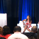Ed Gordon and Omarosa Newman were publicly in conflict for about 33 minutes at the National Association of Black Journalists convention in New Orleans. Retired Los Angeles Police Sgt. Cheryl Dorsey is at right. (Richard Prince)